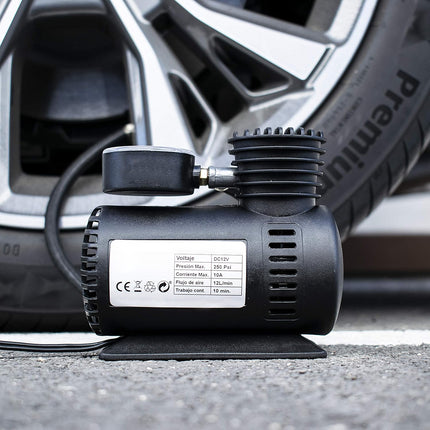 Mini Compressore ad Aria Portatile 12V da 250psi per Pneumatici Auto e Camper