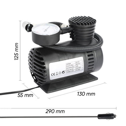 Mini Compressore ad Aria Portatile 12V da 250psi per Pneumatici Auto e Camper