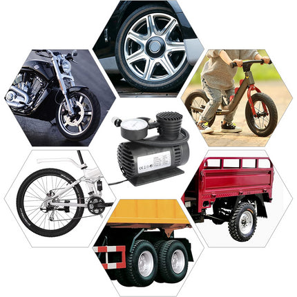Mini Compressore ad Aria Portatile 12V da 250psi per Pneumatici Auto e Camper