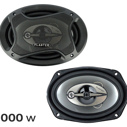 Coppia altoparlanti 6x9cm 1000 w casse auto diffusione