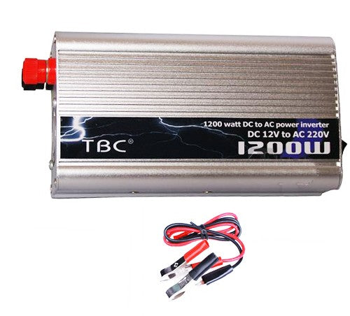 Inverter 1200 watt 12v 220v ac presa auto viaggio barca camper