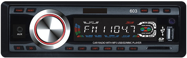 Stereo auto autoradio mp3 slot sd porta usb mp3-603 12v