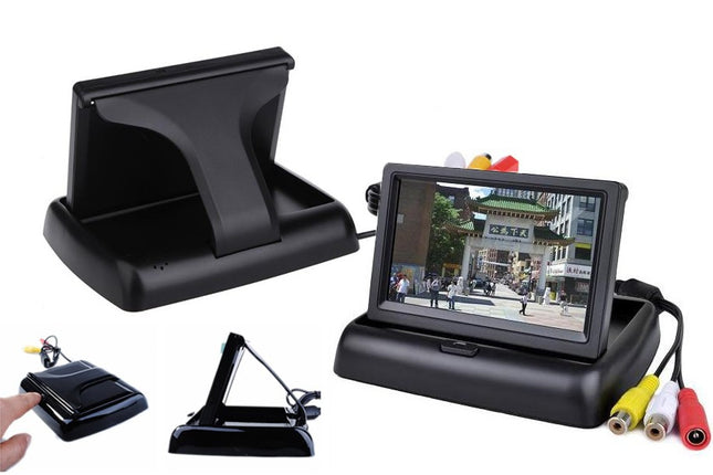 Monitor 3.5 parcheggio a scomparsa per telecamera retromarcia auto
