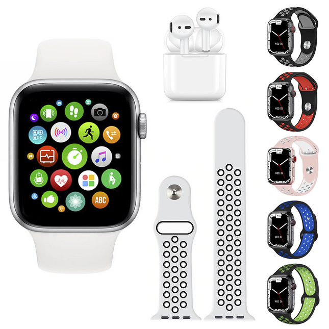 Smartwatch W26 PRO MAX Serie 8 con Auricolari e Doppio Cinturino Fitness Sports